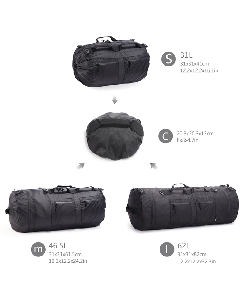 collapsible travel duffel bags